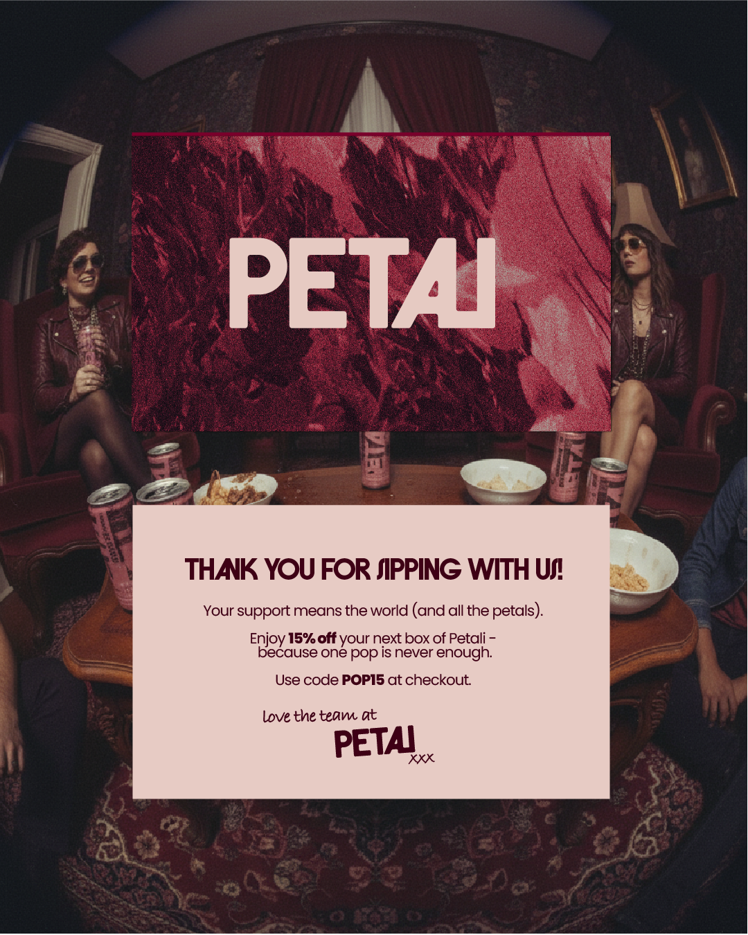 Petali soda can packaging design